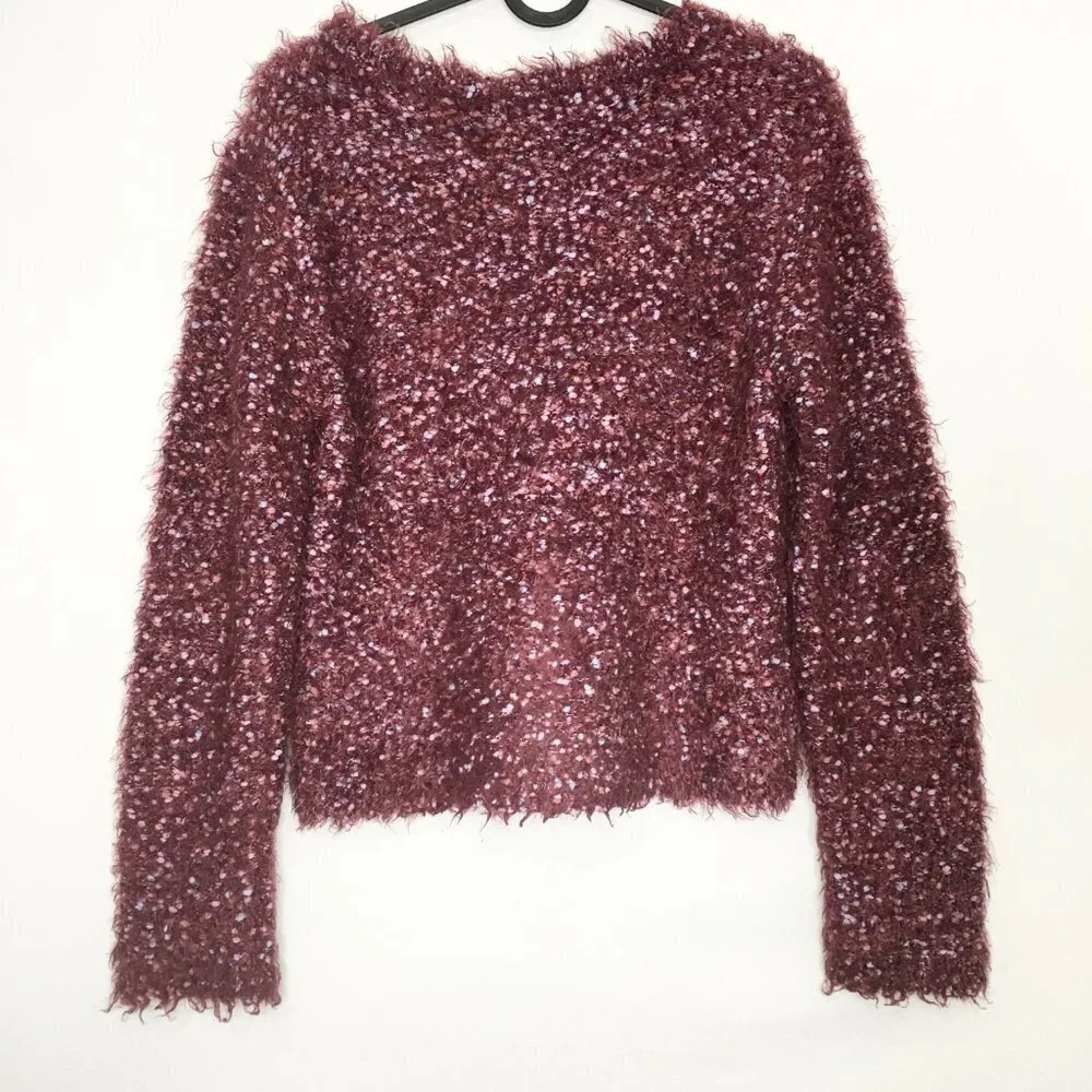 WILD FABLE Soft Eyelash Knit Multicolor Sweater S